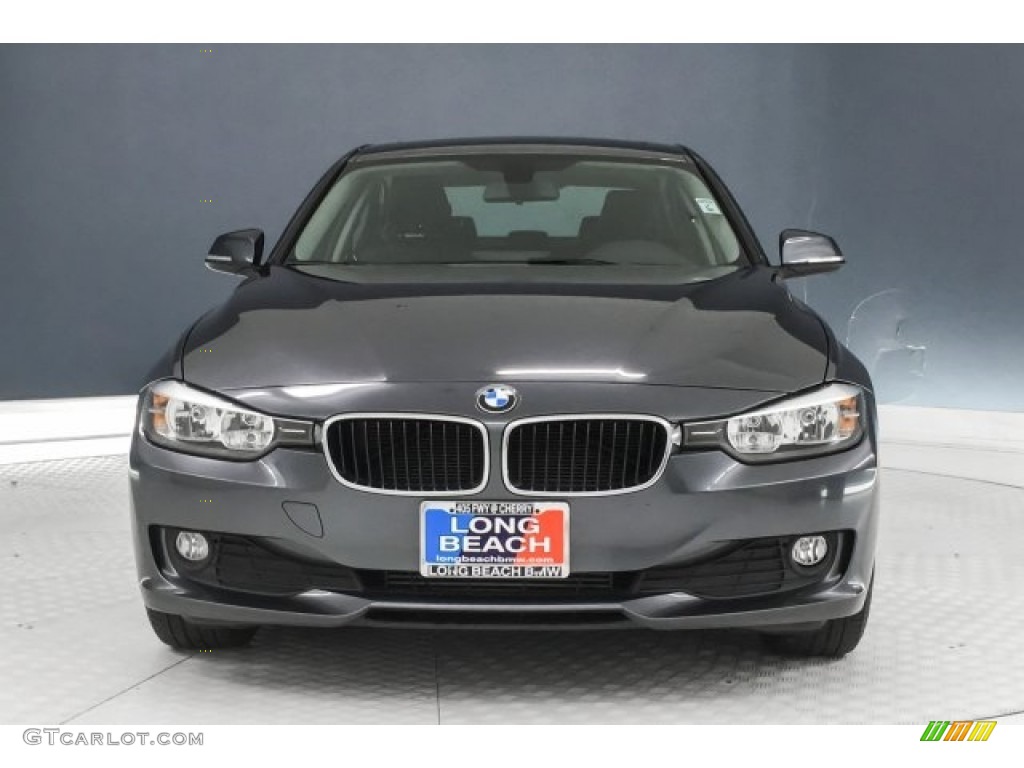 2015 3 Series 320i Sedan - Mineral Grey Metallic / Black photo #2