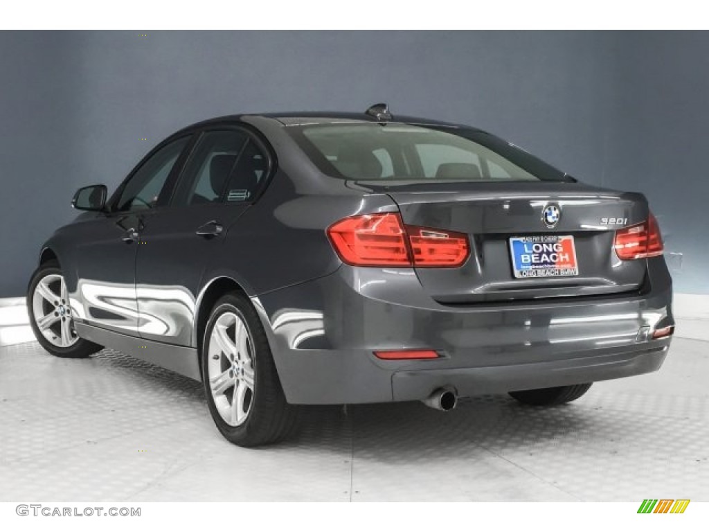 2015 3 Series 320i Sedan - Mineral Grey Metallic / Black photo #10