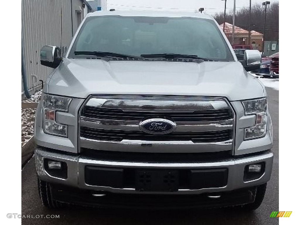 2017 F150 Lariat SuperCrew 4X4 - Ingot Silver / Black photo #2
