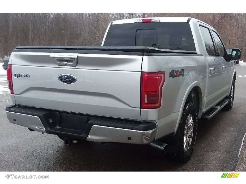 2017 F150 Lariat SuperCrew 4X4 - Ingot Silver / Black photo #4