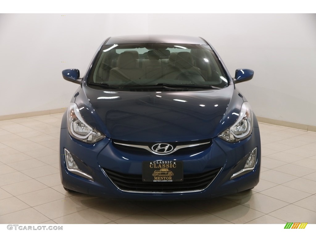 2015 Elantra SE Sedan - Windy Sea Blue / Beige photo #2