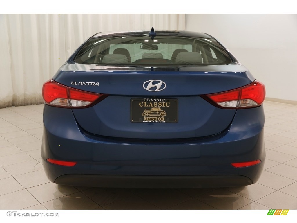2015 Elantra SE Sedan - Windy Sea Blue / Beige photo #16