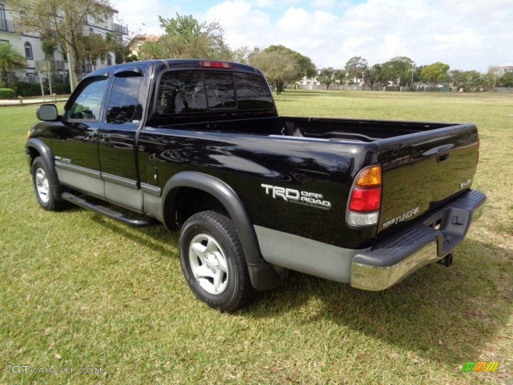 2000 Tundra SR5 Extended Cab 4x4 - Black / Gray photo #6