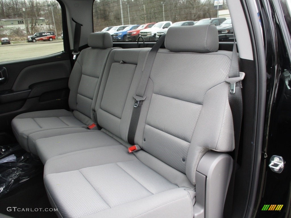 2018 Silverado 1500 Custom Crew Cab 4x4 - Black / Dark Ash/Jet Black photo #17