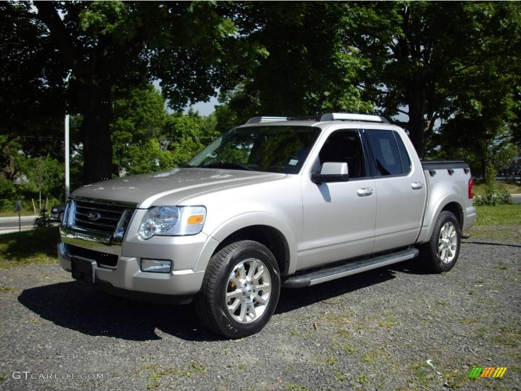 2007 Explorer Sport Trac Limited 4x4 - Silver Birch Metallic / Dark Charcoal photo #2