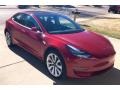 Red Multi-Coat 2018 Tesla Model 3 Long Range