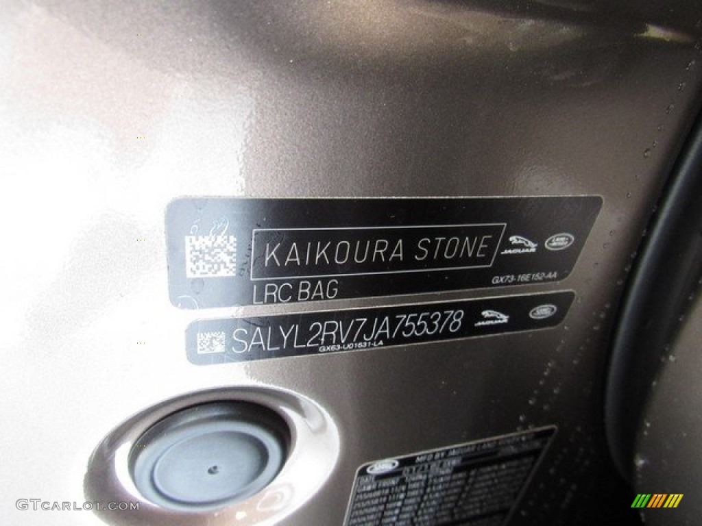 2018 Range Rover Velar R Dynamic SE - Kaikoura Stone Metallic / Ebony photo #38