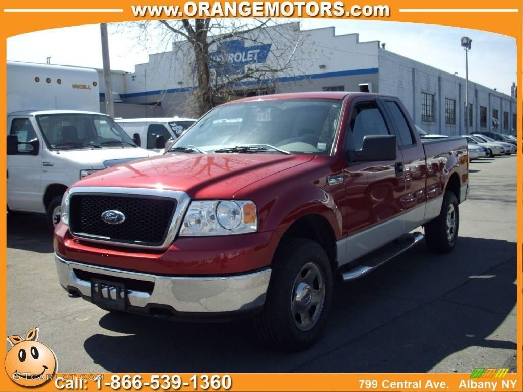 2007 F150 XLT SuperCab 4x4 - Redfire Metallic / Medium Flint photo #1