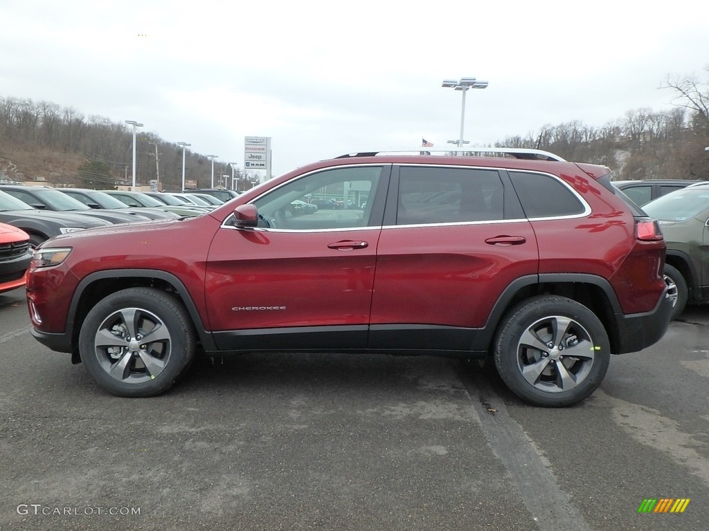 Velvet Red Pearl 2019 Jeep Cherokee Limited 4x4 Exterior Photo #126019401