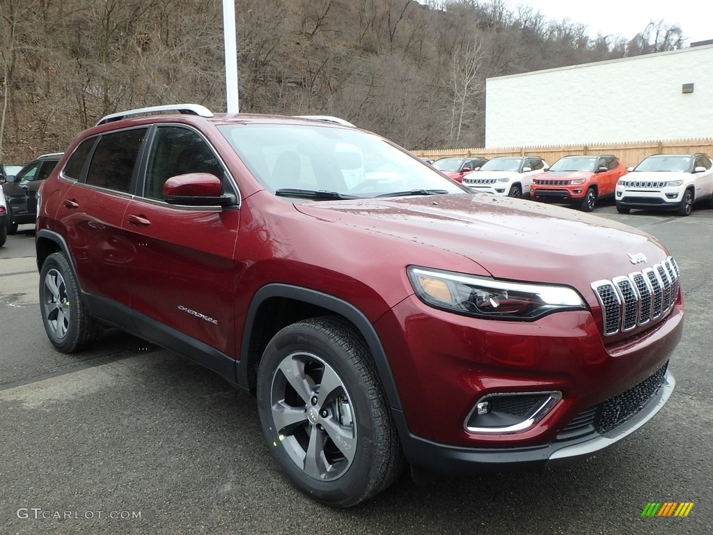 Velvet Red Pearl 2019 Jeep Cherokee Limited 4x4 Exterior Photo #126019544
