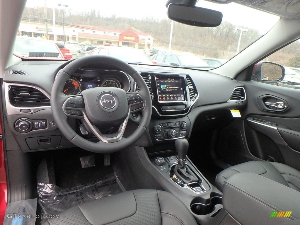 Black Interior 2019 Jeep Cherokee Limited 4x4 Photo #126019694
