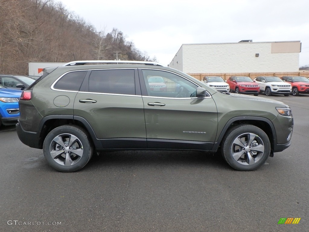 2019 Cherokee Limited 4x4 - Olive Green Pearl / Black photo #6