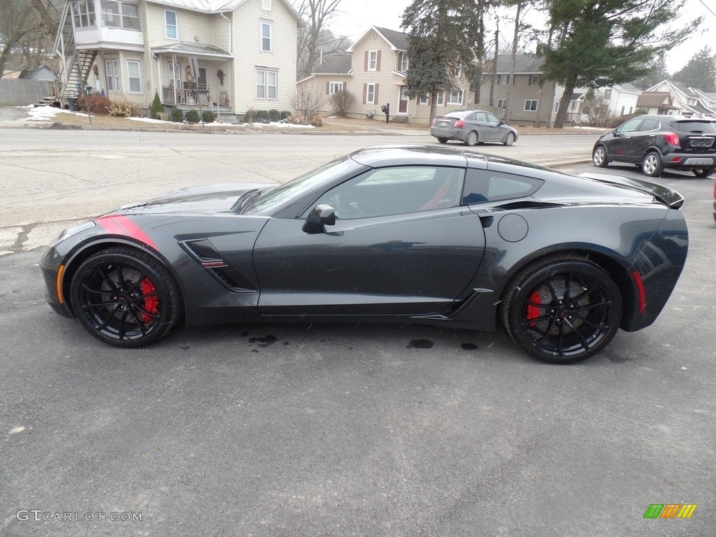 Shadow Gray Metallic 2019 Chevrolet Corvette Grand Sport Coupe Exterior Photo #126022259