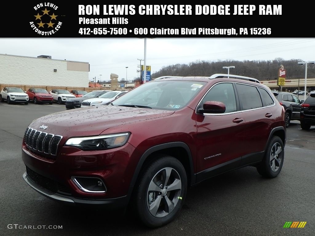 2019 Cherokee Limited 4x4 - Velvet Red Pearl / Black photo #1