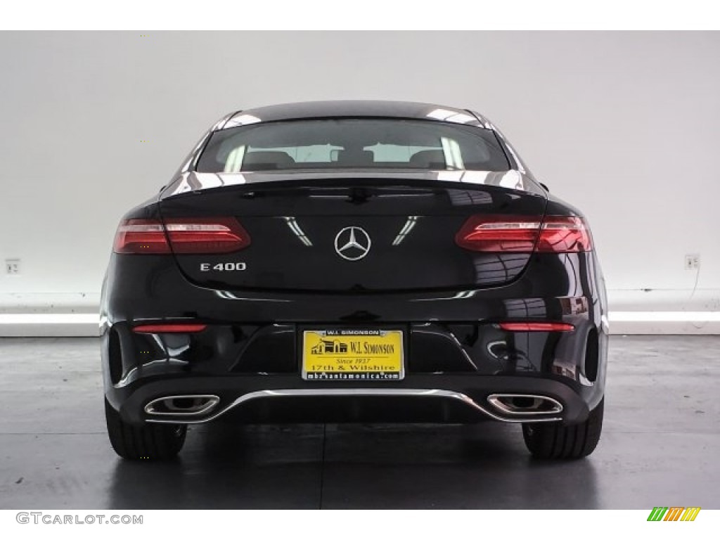2018 E 400 Coupe - Black / Saddle Brown/Black photo #4