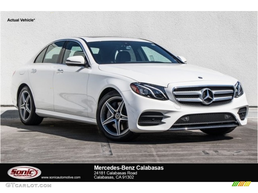2018 E 300 Sedan - Polar White / Black photo #1