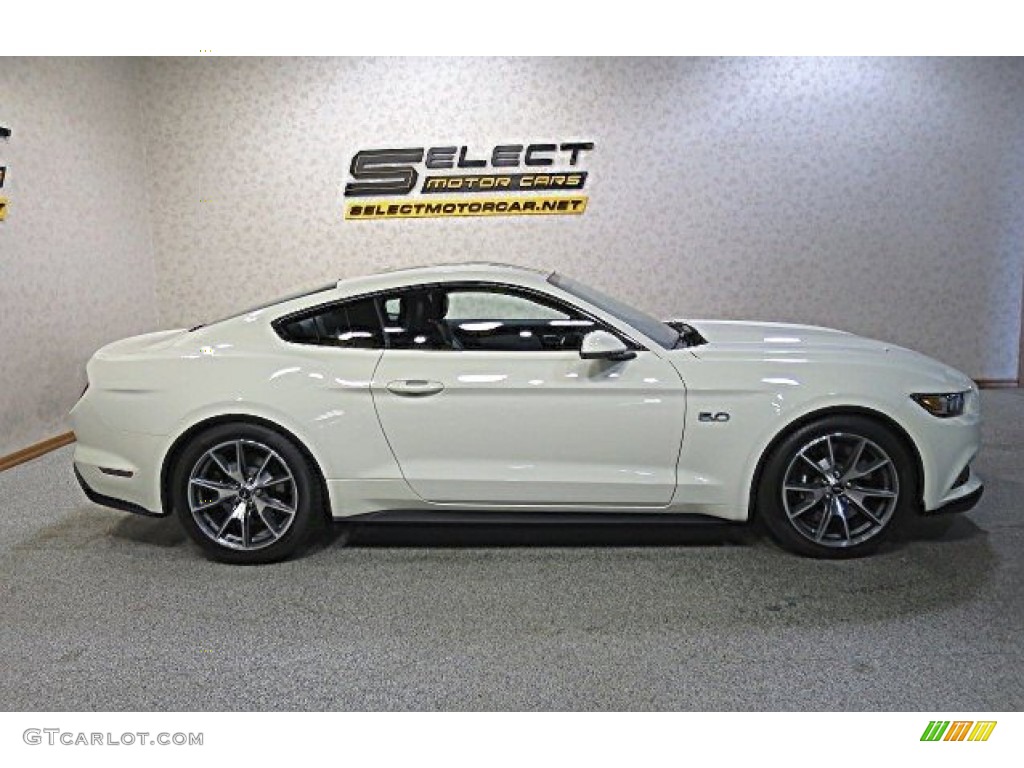 2015 Mustang 50th Anniversary GT Coupe - 50th Anniversary Wimbledon White / 50th Anniversary Cashmere photo #5