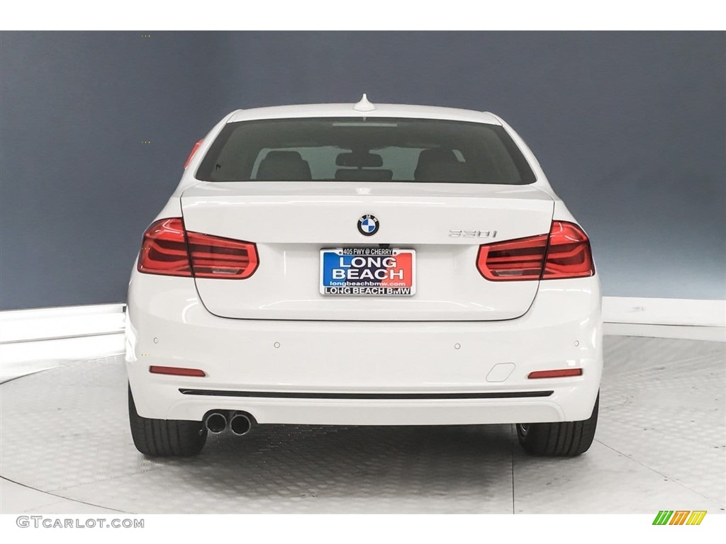 2018 3 Series 330i Sedan - Alpine White / Black photo #4
