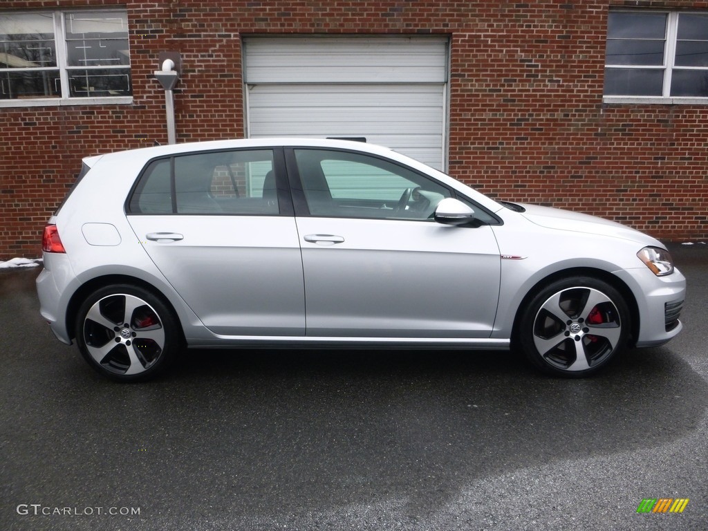 Reflex Silver Metallic 2017 Volkswagen Golf GTI 4-Door 2.0T S Exterior Photo #126031016
