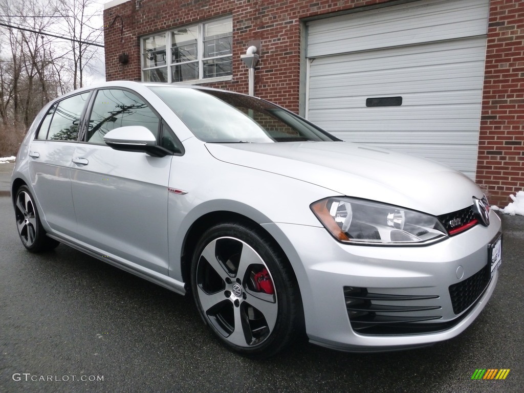 Reflex Silver Metallic 2017 Volkswagen Golf GTI 4-Door 2.0T S Exterior Photo #126031043