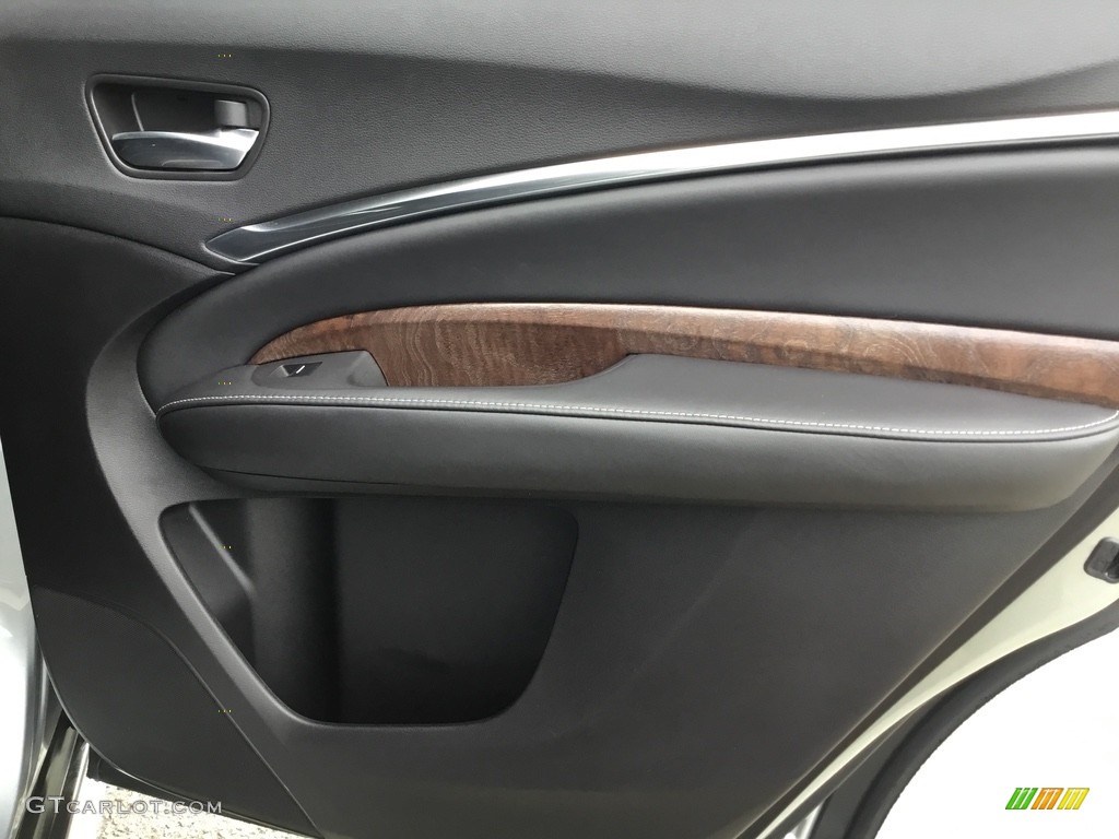 2018 Acura MDX Advance SH-AWD Ebony Door Panel Photo #126031151