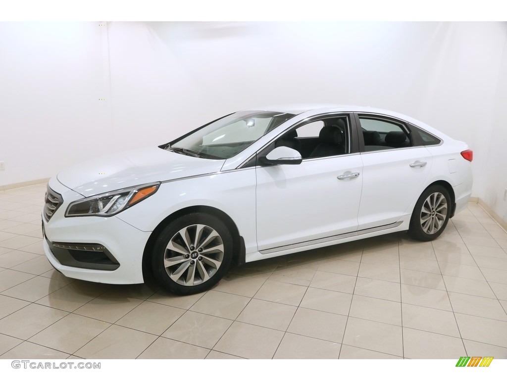 2016 Sonata Sport - Quartz White Pearl / Black photo #3