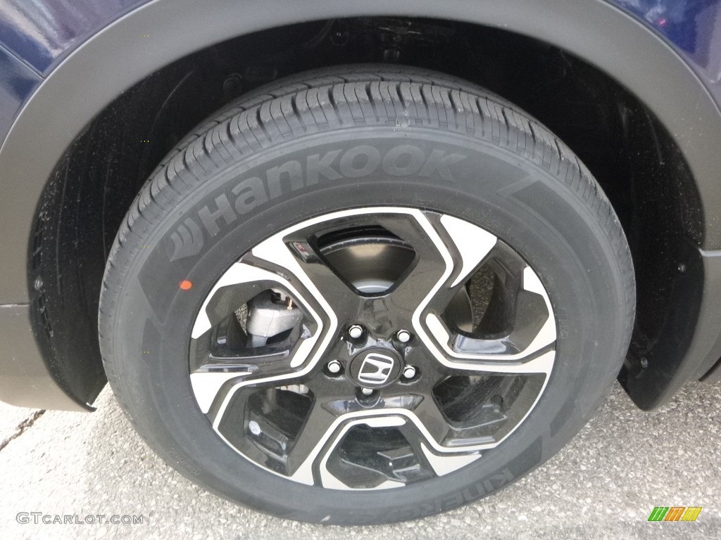 2018 CR-V Touring AWD - Obsidian Blue Pearl / Gray photo #7