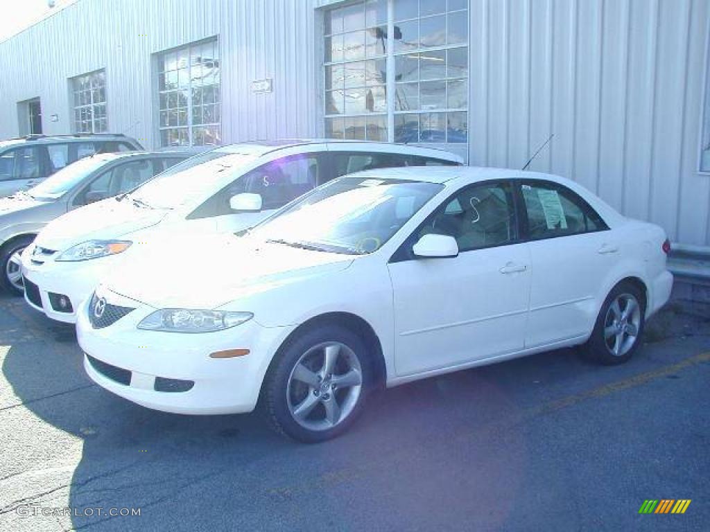 2005 MAZDA6 i Sedan - Performance White / Beige photo #2