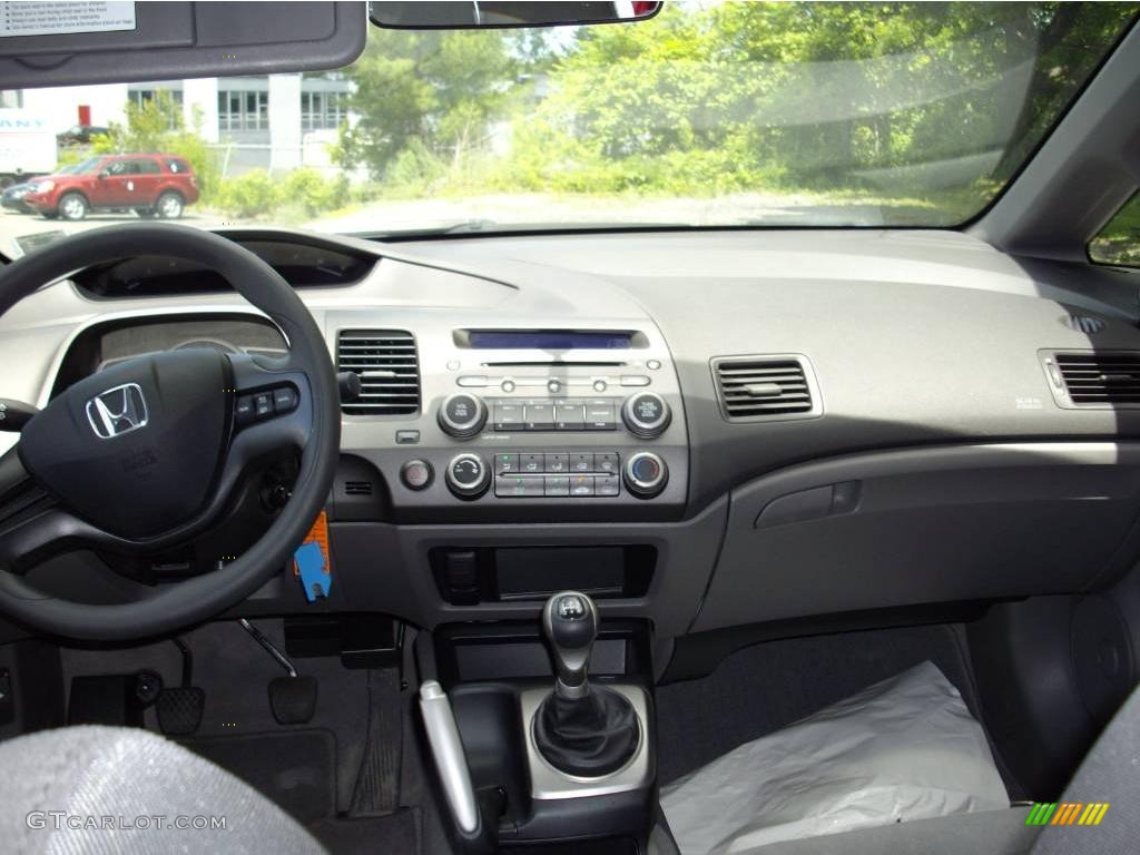 2007 Civic LX Sedan - Alabaster Silver Metallic / Gray photo #6