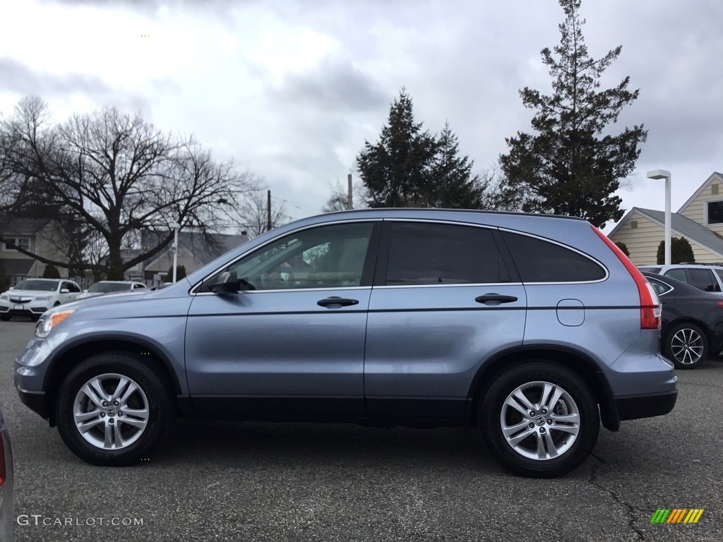 2011 CR-V EX 4WD - Glacier Blue Metallic / Gray photo #6