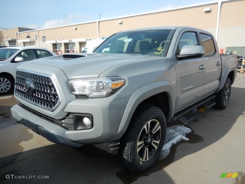 2018 Tacoma TRD Sport Double Cab 4x4 - Cement / Graphite w/Gun Metal photo #5