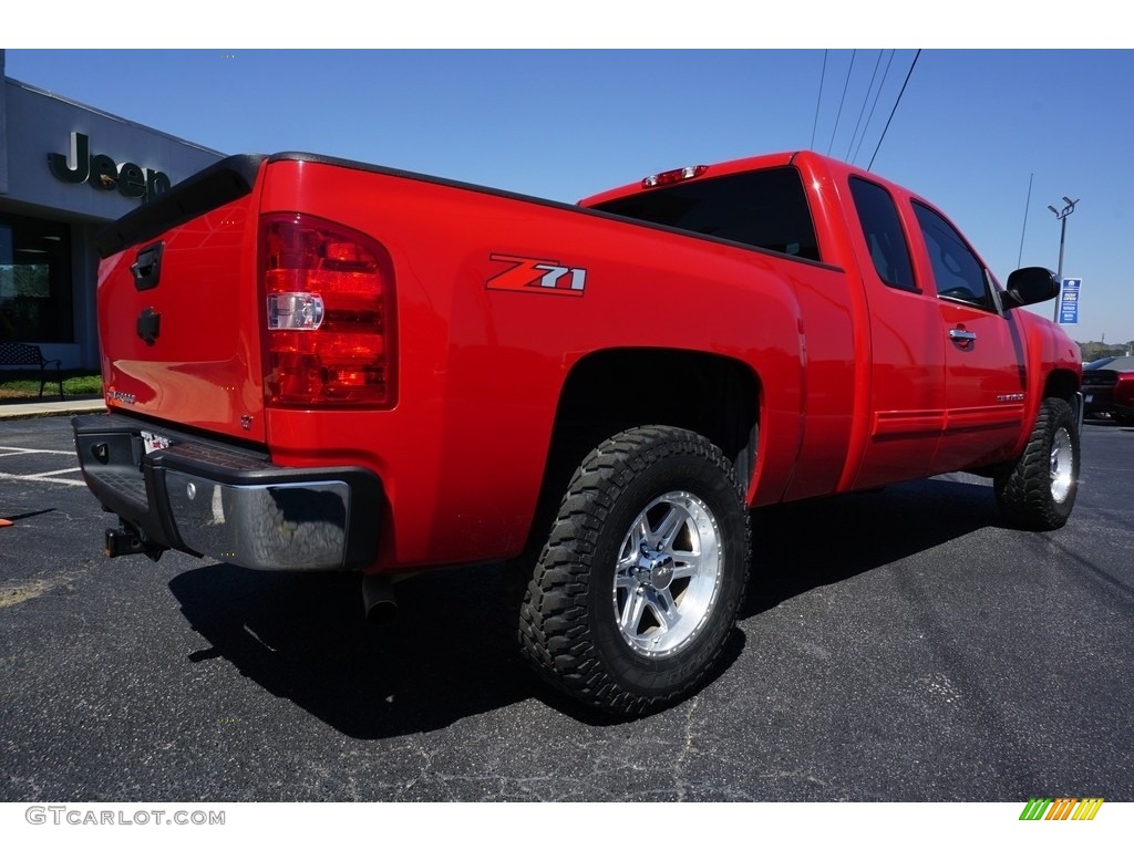 2013 Silverado 1500 LT Extended Cab - Victory Red / Ebony photo #13
