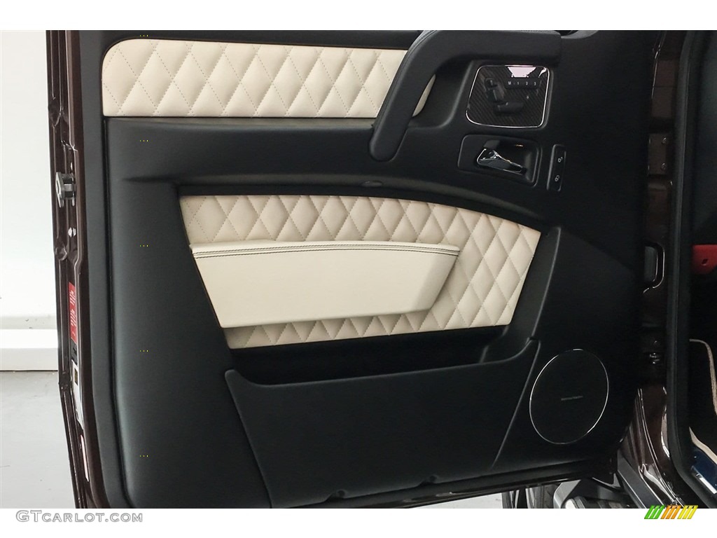 2018 Mercedes-Benz G 63 AMG designo Porcelain Two-Tone Door Panel Photo #126035591