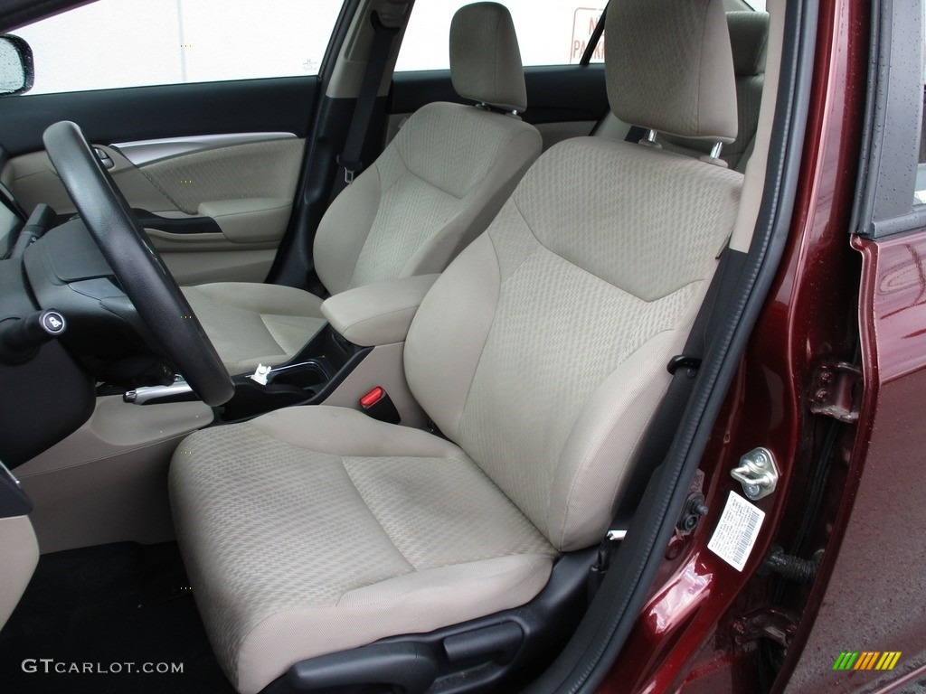 2015 Civic EX Sedan - Crimson Pearl / Gray photo #12