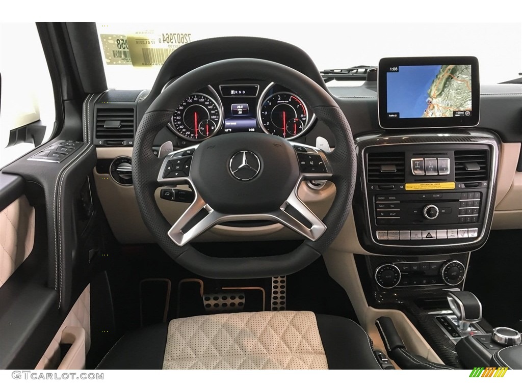 2018 Mercedes-Benz G 65 AMG designo Porcelain Two-Tone Dashboard Photo #126035945