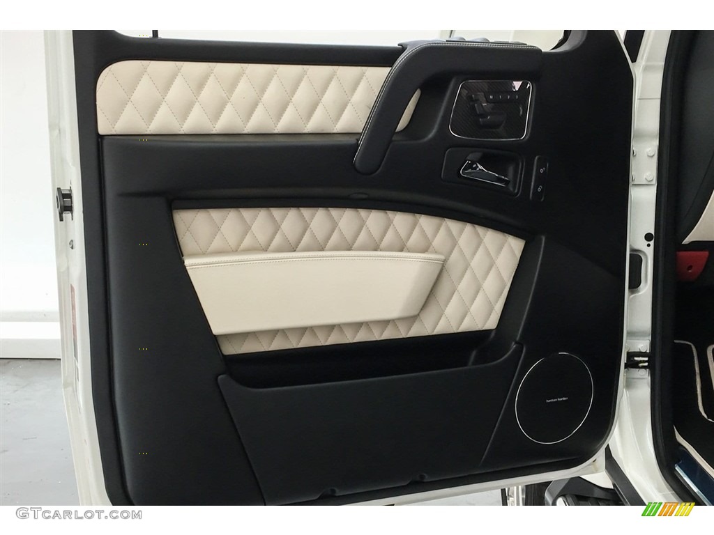 2018 Mercedes-Benz G 65 AMG designo Porcelain Two-Tone Door Panel Photo #126036491