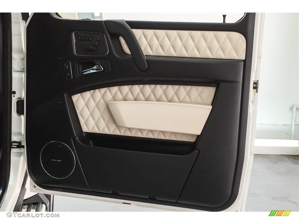 2018 Mercedes-Benz G 65 AMG designo Porcelain Two-Tone Door Panel Photo #126036605