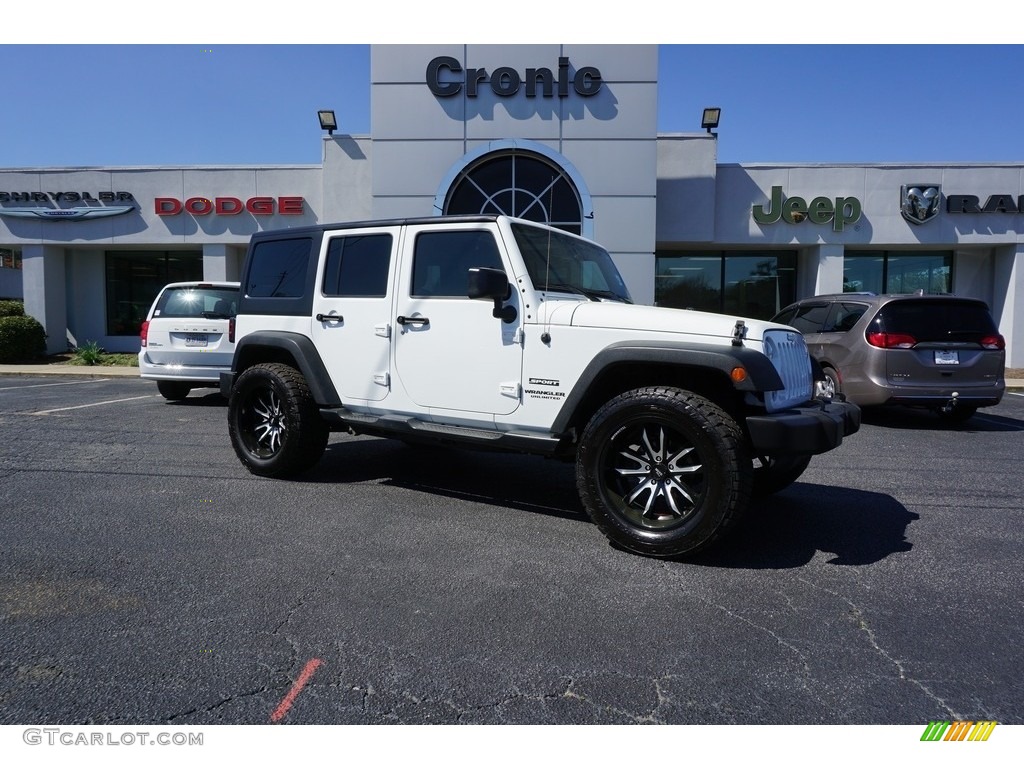2016 Wrangler Unlimited Sport 4x4 - Bright White / Black photo #1