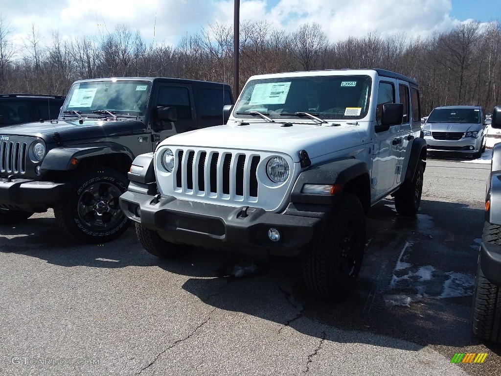 2018 Wrangler Unlimited Sport 4x4 - Bright White / Black photo #1