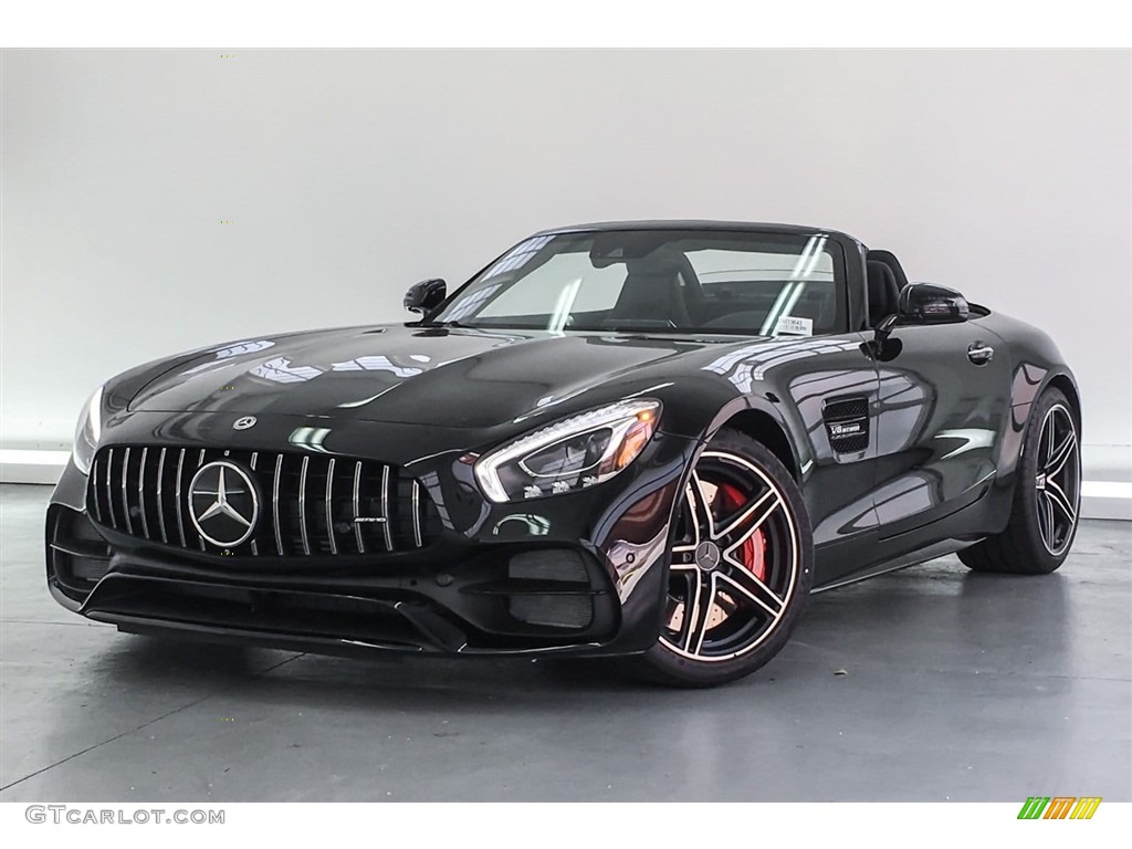 Black 2018 Mercedes-Benz AMG GT C Roadster Exterior Photo #126039008