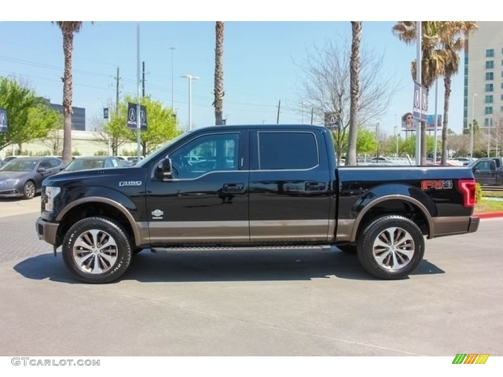 2017 F150 King Ranch SuperCrew 4x4 - Shadow Black / King Ranch Java photo #4