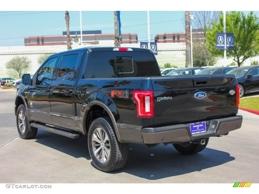 2017 F150 King Ranch SuperCrew 4x4 - Shadow Black / King Ranch Java photo #5