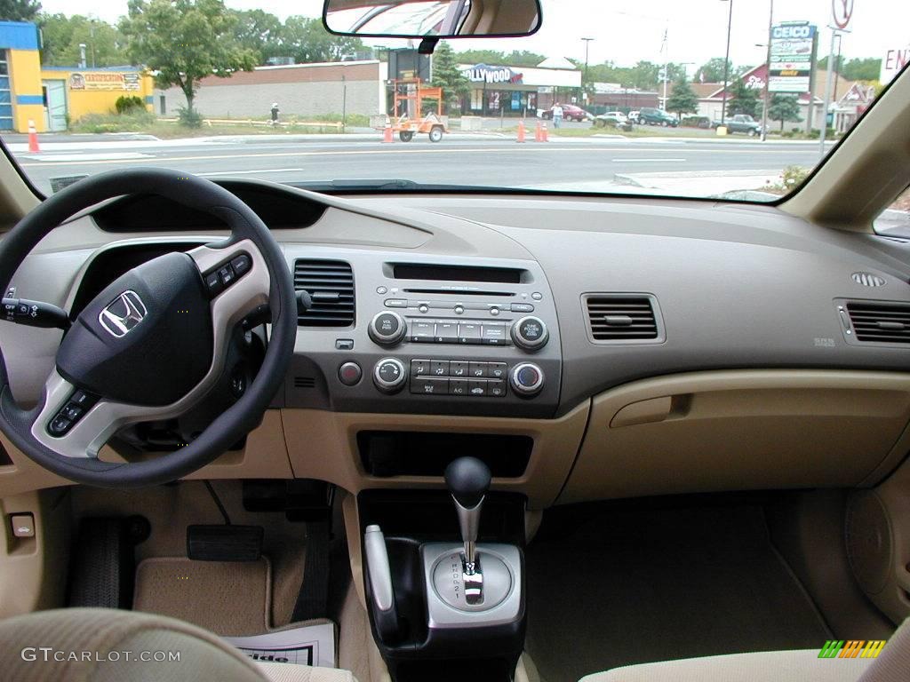 2007 Civic EX Sedan - Borrego Beige Metallic / Ivory photo #6