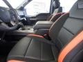 Raptor Black/Orange Accent Front Seat Photo for 2018 Ford F150 #126041999