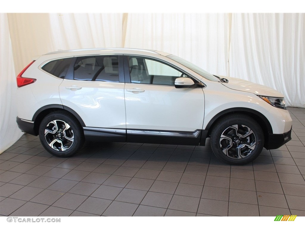 2018 CR-V Touring - White Diamond Pearl / Black photo #3