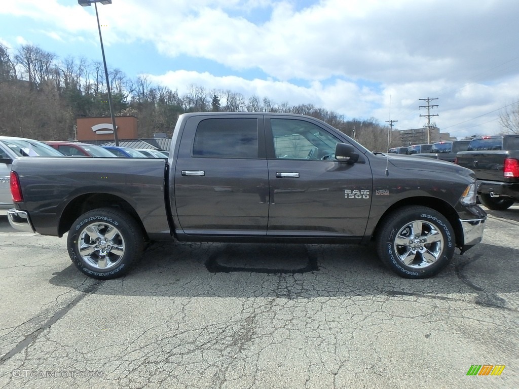 2018 1500 Big Horn Crew Cab 4x4 - Granite Crystal Metallic / Black/Diesel Gray photo #6