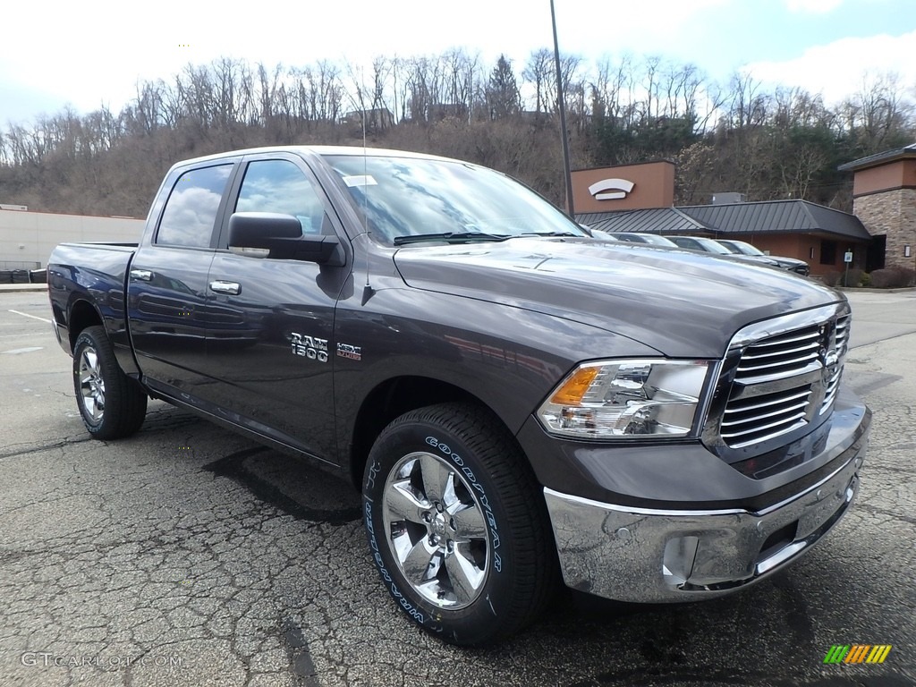 2018 1500 Big Horn Crew Cab 4x4 - Granite Crystal Metallic / Black/Diesel Gray photo #7