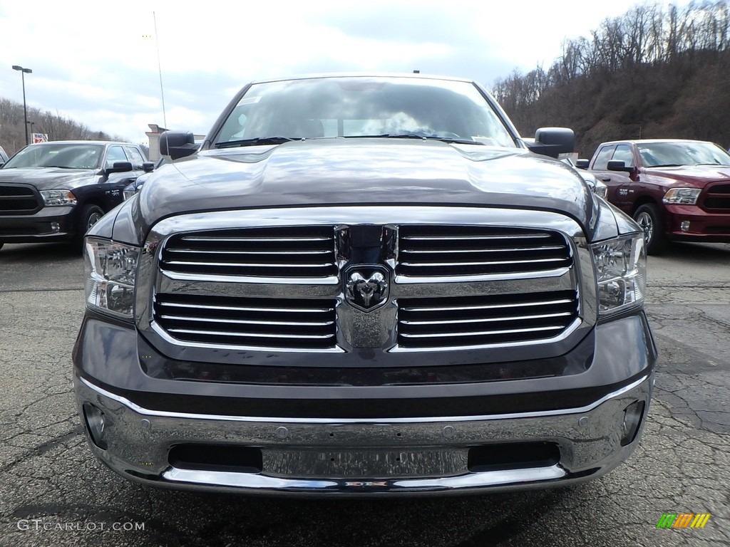 2018 1500 Big Horn Crew Cab 4x4 - Granite Crystal Metallic / Black/Diesel Gray photo #8