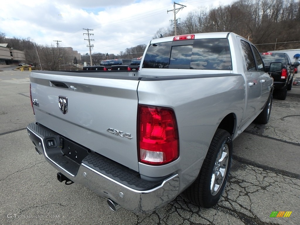 2018 1500 Big Horn Crew Cab 4x4 - Bright Silver Metallic / Black/Diesel Gray photo #5