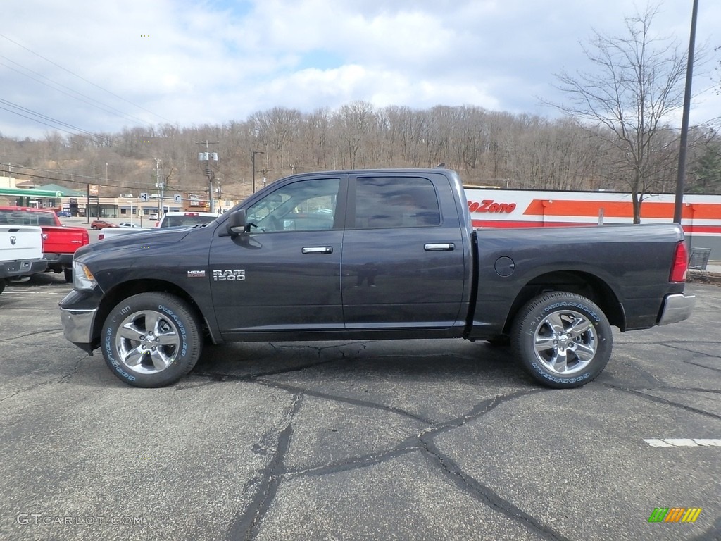 2018 1500 Big Horn Crew Cab 4x4 - Maximum Steel Metallic / Black/Diesel Gray photo #2